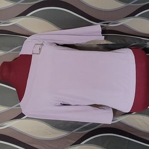 Lavender top with buckle accent